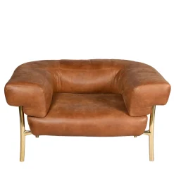 Katana Tobacco Armchair By Paolo Rizzato