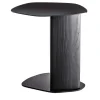 Keisho Modern Black Ash Wood Side Table for Living Room