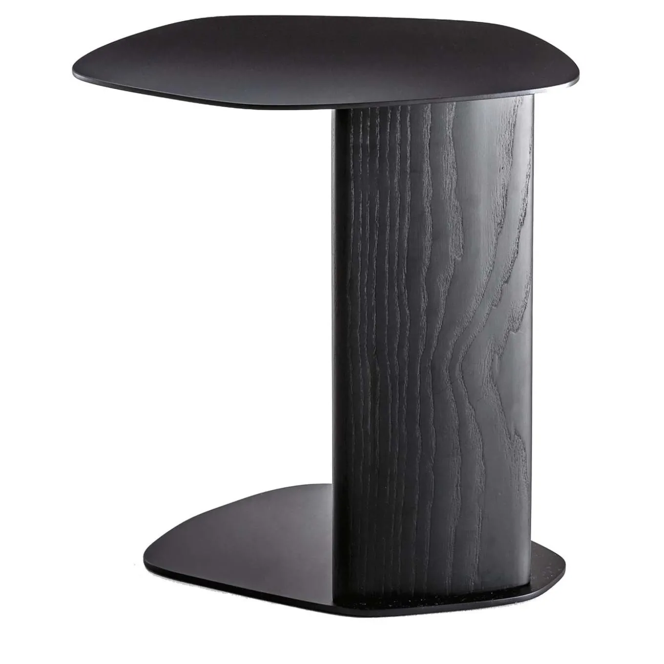 Keisho Modern Black Ash Wood Side Table for Living Room