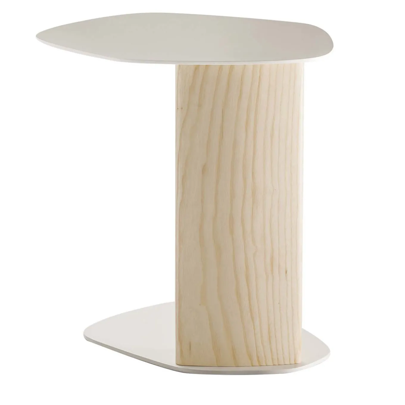 Keisho White and Natural Side Table