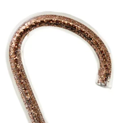 Khaki Flowers & Glitter Umbrella