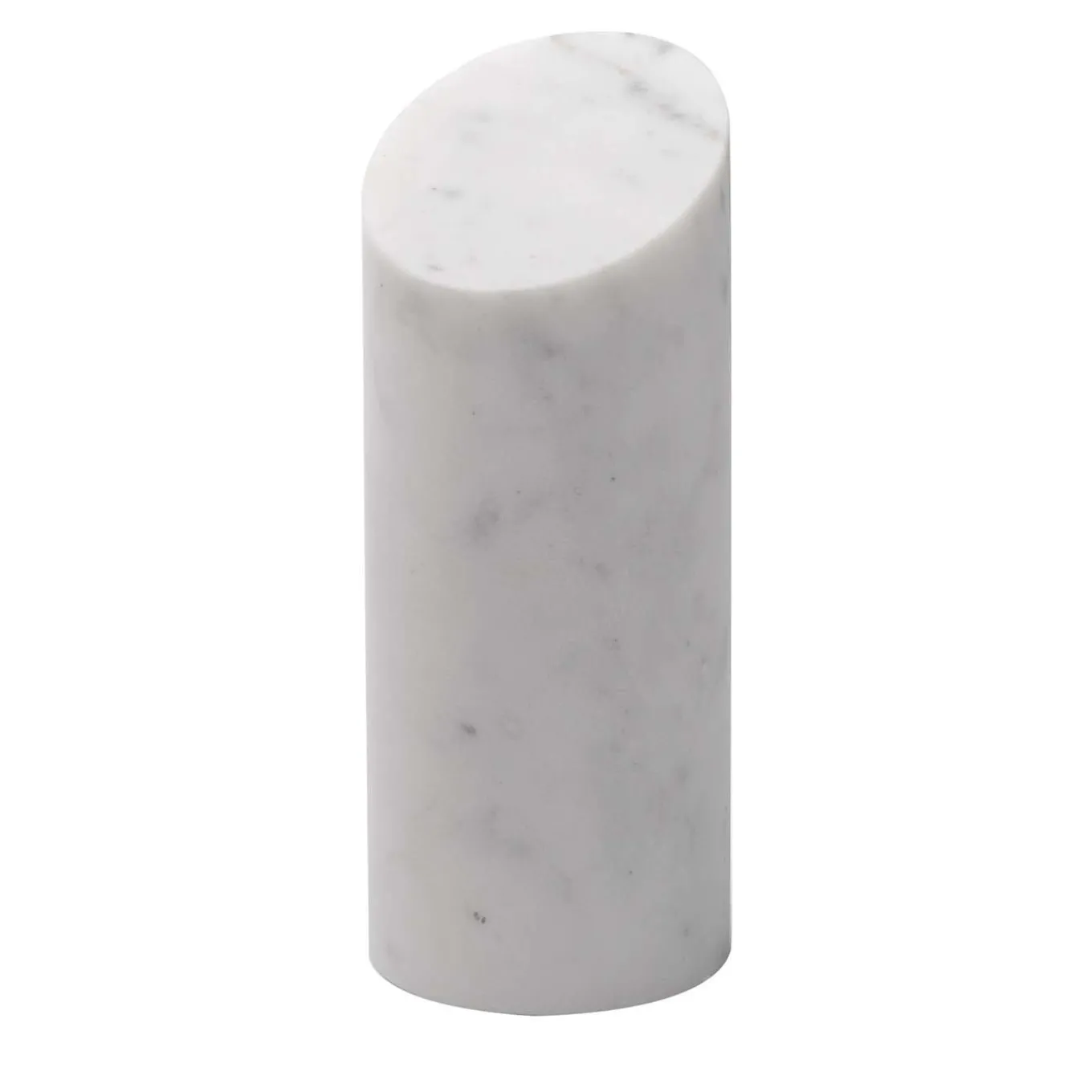 Kilos White Cylinder Bookend by Elisa Ossino
