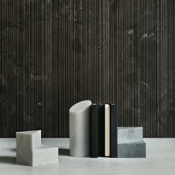 Kilos White Cylinder Bookend by Elisa Ossino