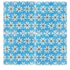 Kimeya Margherita Light Llue Set of 4 Tiles by Vincenzo Messina