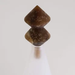 KITE V2 Glass & Agata Alabaster Decorative Bottle