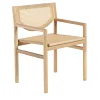 Klara natural ash wood and natural vienna straw chair by CSM