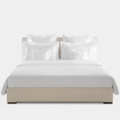 Komodo Bed Sheet Set in White Jacquard Sateen