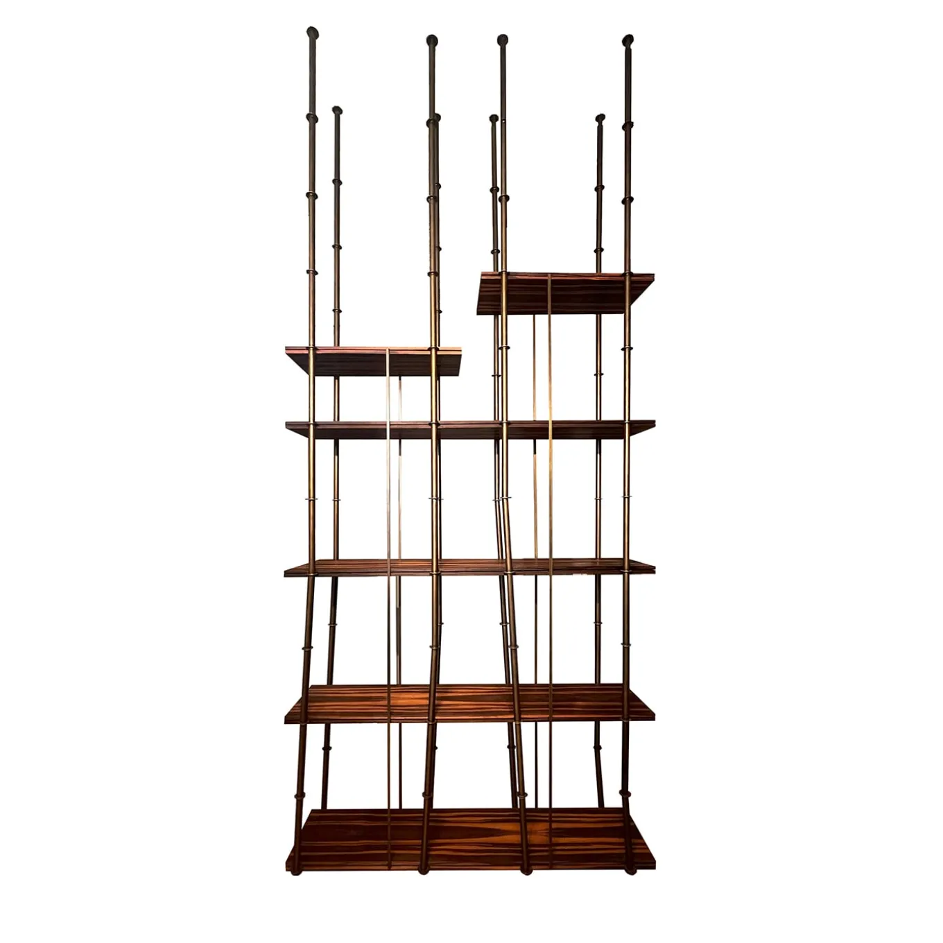 Kowloon Metal and Ebony Bookshelf