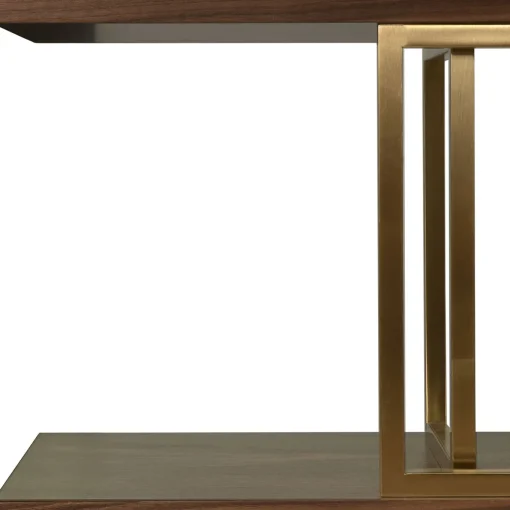 Kris Walnut and Brass Bookcase
