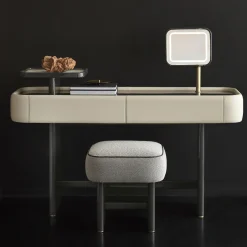 Kruger Gray Pouf by Dainellistudio