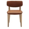 Ksenia Brown Leather Chair by Massimo Iosa Ghini