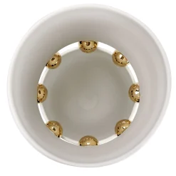 Kósmos White Ceramic Decorative Vase