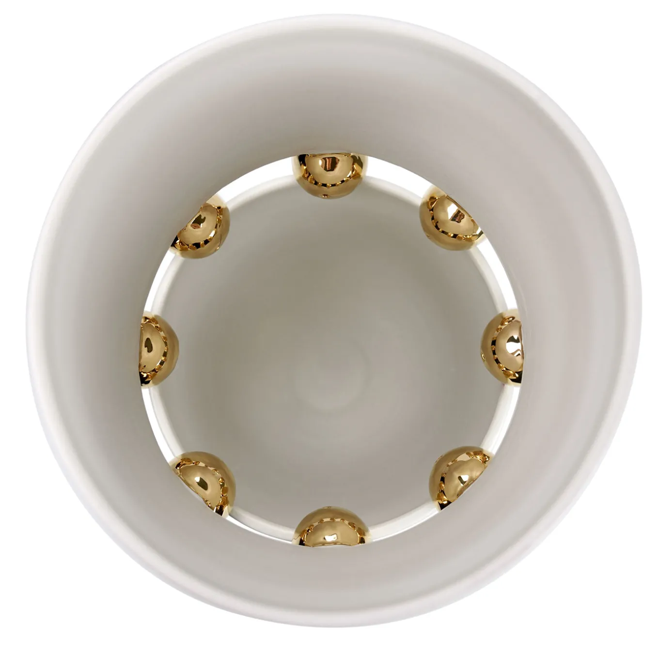 Kósmos White Ceramic Decorative Vase