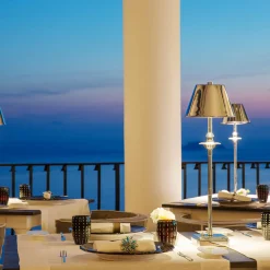 Kuma S Chrome Table Lamp by Michele Bönan