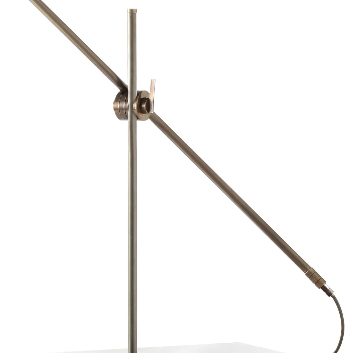 Kursa Clip-on Desk Lamp in Brass