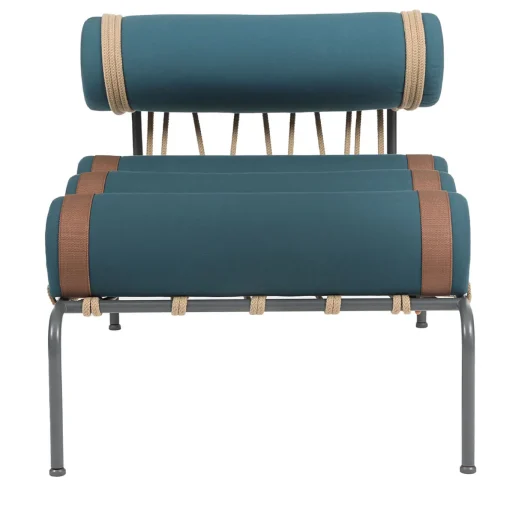 Kylindo Petrol Blue Outdoor Armchair
