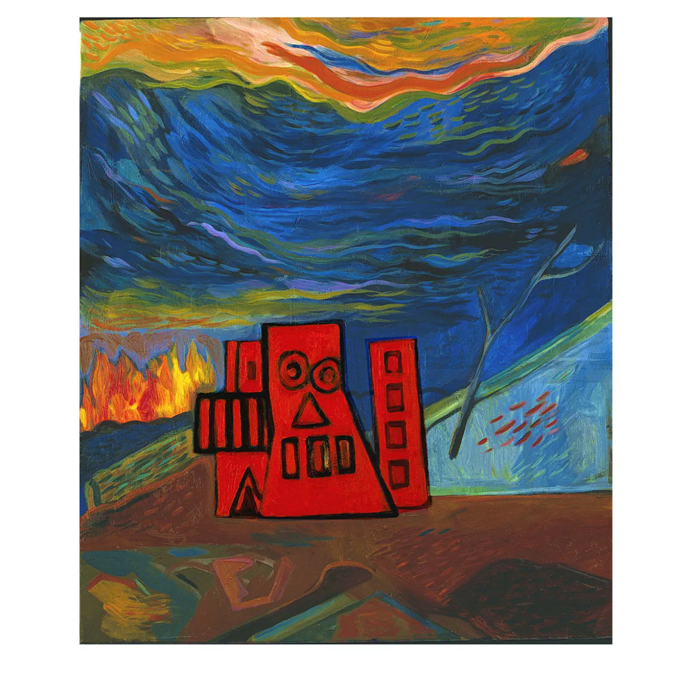 La Casa Rossa - Oil On Canvas