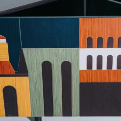 La Certosa Polychrome Wooden Sideboard