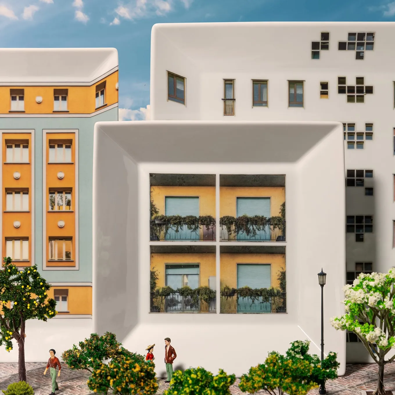 La Finestra Sul Cortile Small Square Porcelain Vide-Poche #2