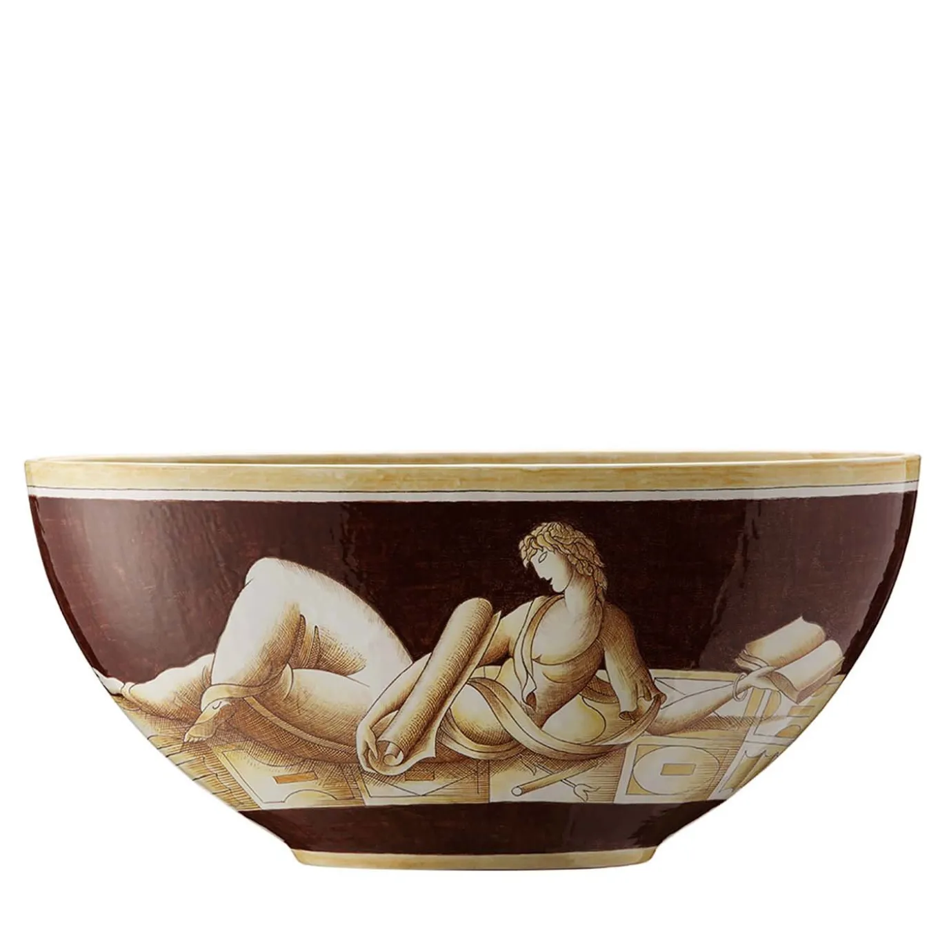 La Lettura Red Oval Bowl - Limited Edition by Gio Ponti