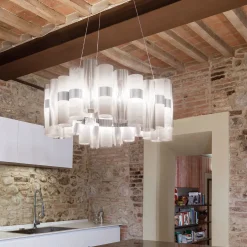 La Lollo Large Pewter/White Suspension by Lorenza Bozzoli