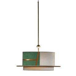 La Paglietta Green and Ivory Pendant Light