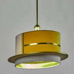La Paglietta Yellow and Ivory Pendant Light