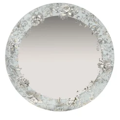 Léa Round Silver Wall Mirror