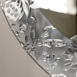 Léa Round Silver Wall Mirror