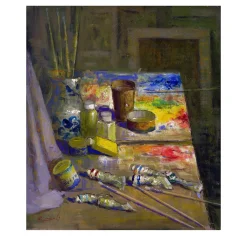 La Tavolozza Painting by Renato Criscuolo