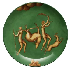 La Venatoria Green Deer Plate - Limited Edition