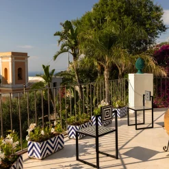 Labirinto Black & White Tiles Outdoor Chair