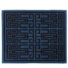 Labirinto Blue and Black Carpet by Gio Ponti