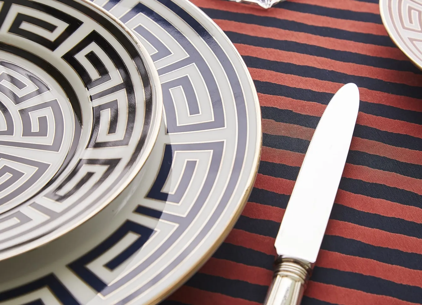 Labirinto Nero Set of 6 Dinner Plates