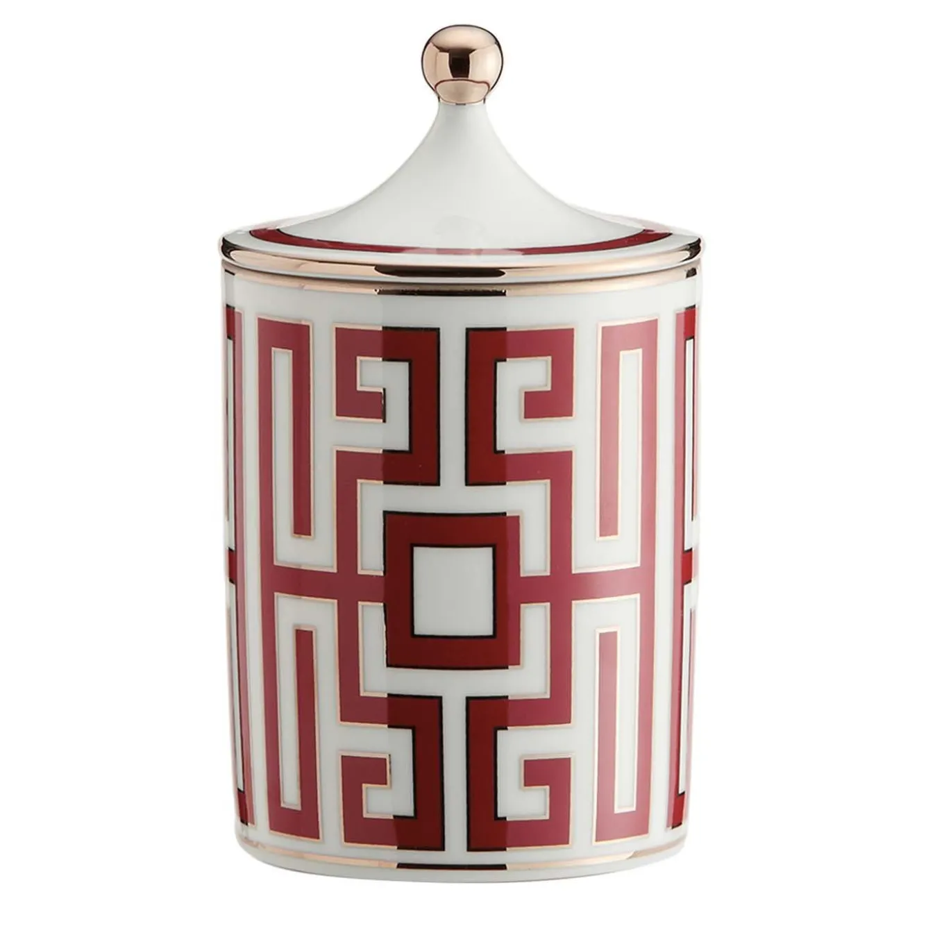 Labirinto Scarlatto Candle with Lid by Gio Ponti