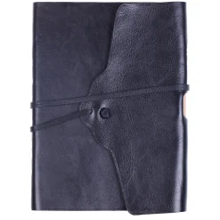 Lace Black Leather Notebook
