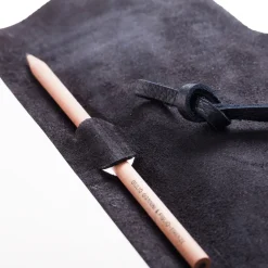 Lace Black Leather Notebook