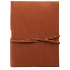 Lace Brown Leather Notebook