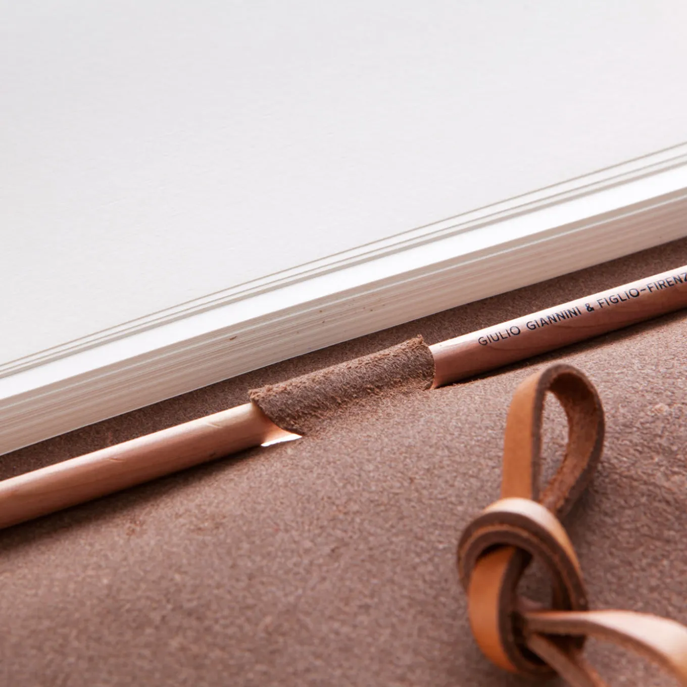 Lace Brown Leather Notebook