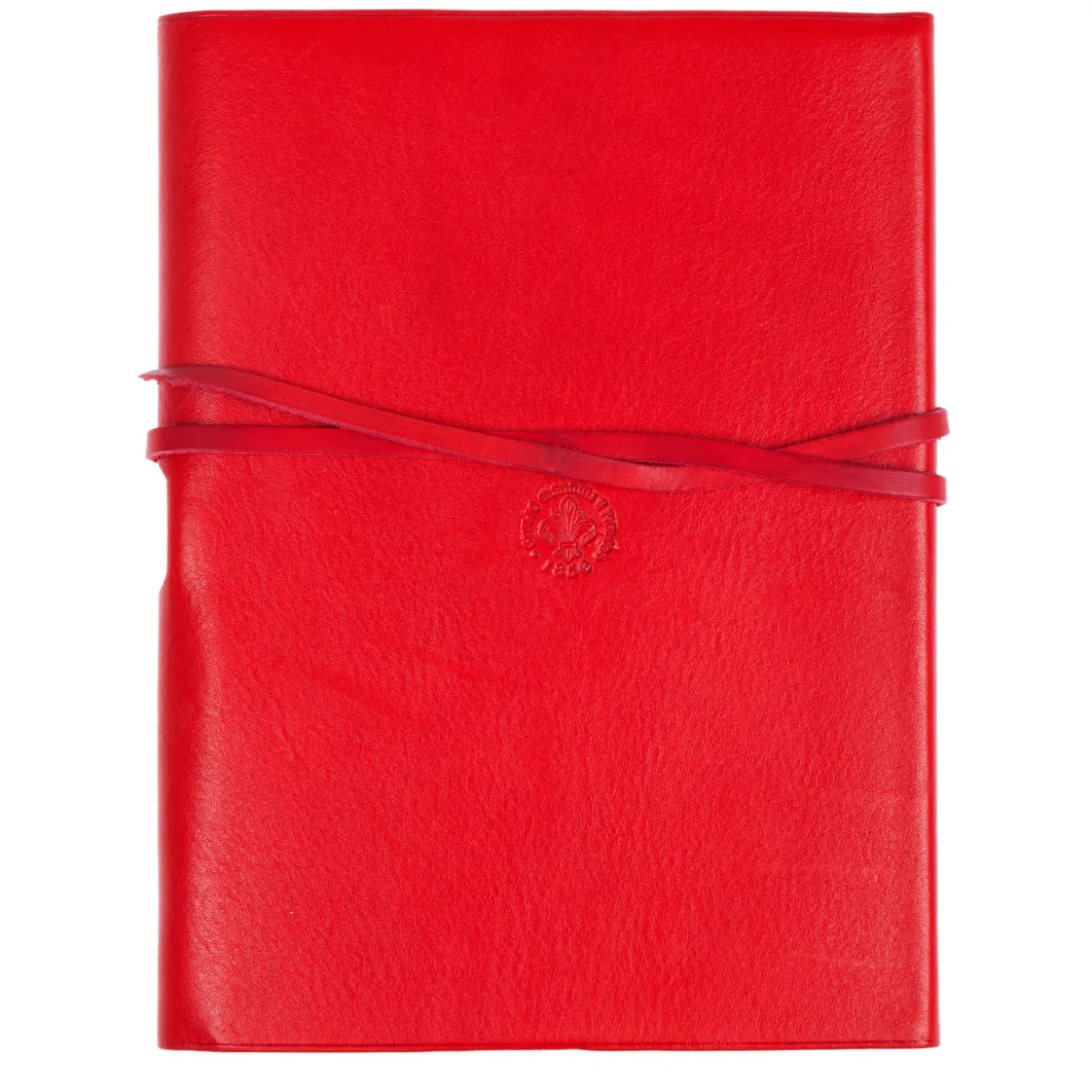 Lace Red Leather Notebook