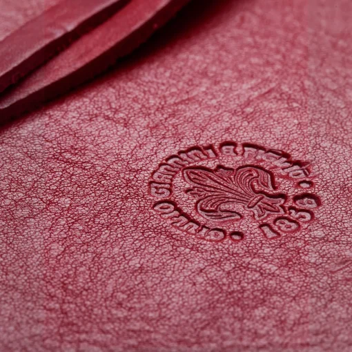 Lace Red Leather Notebook