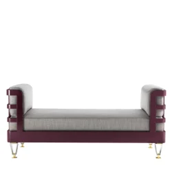 Lacquered Wood Bench
