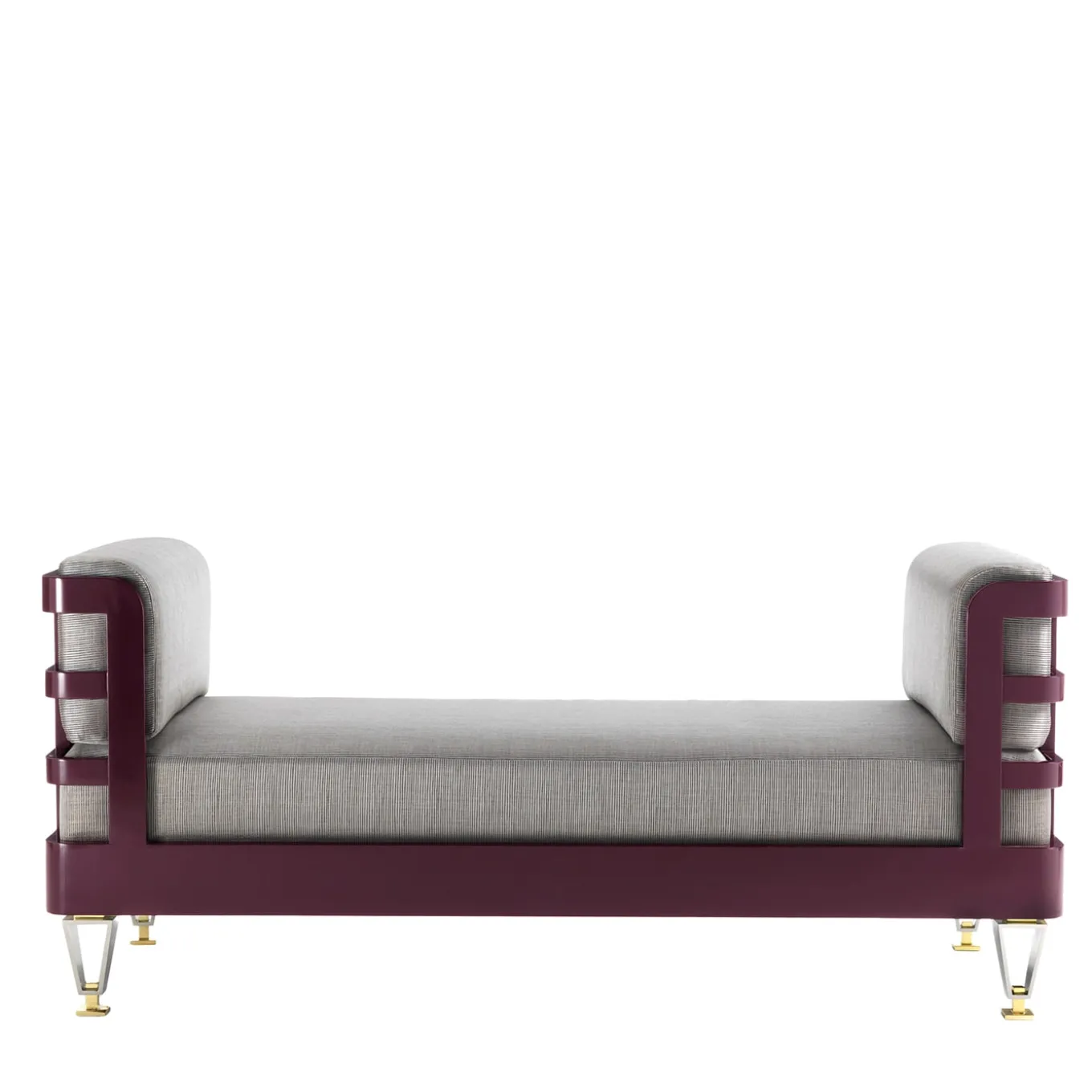 Lacquered Wood Bench