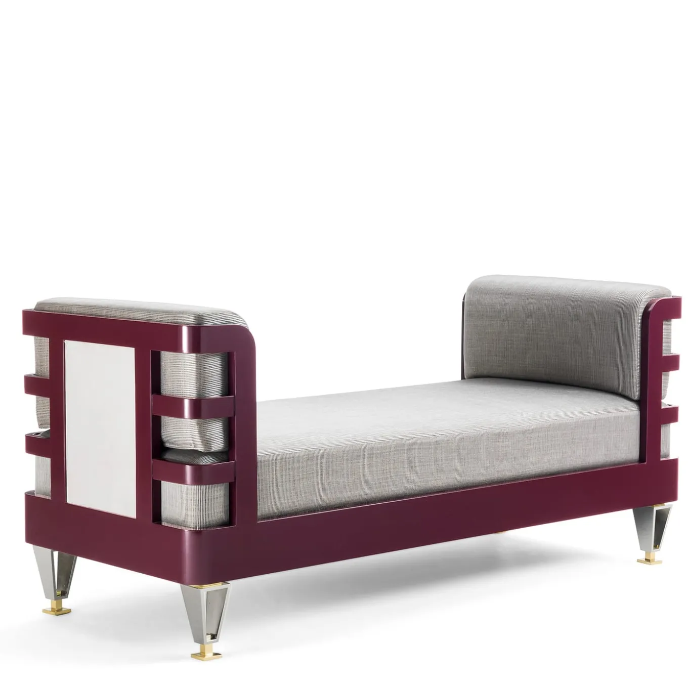 Lacquered Wood Bench