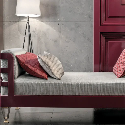 Lacquered Wood Bench