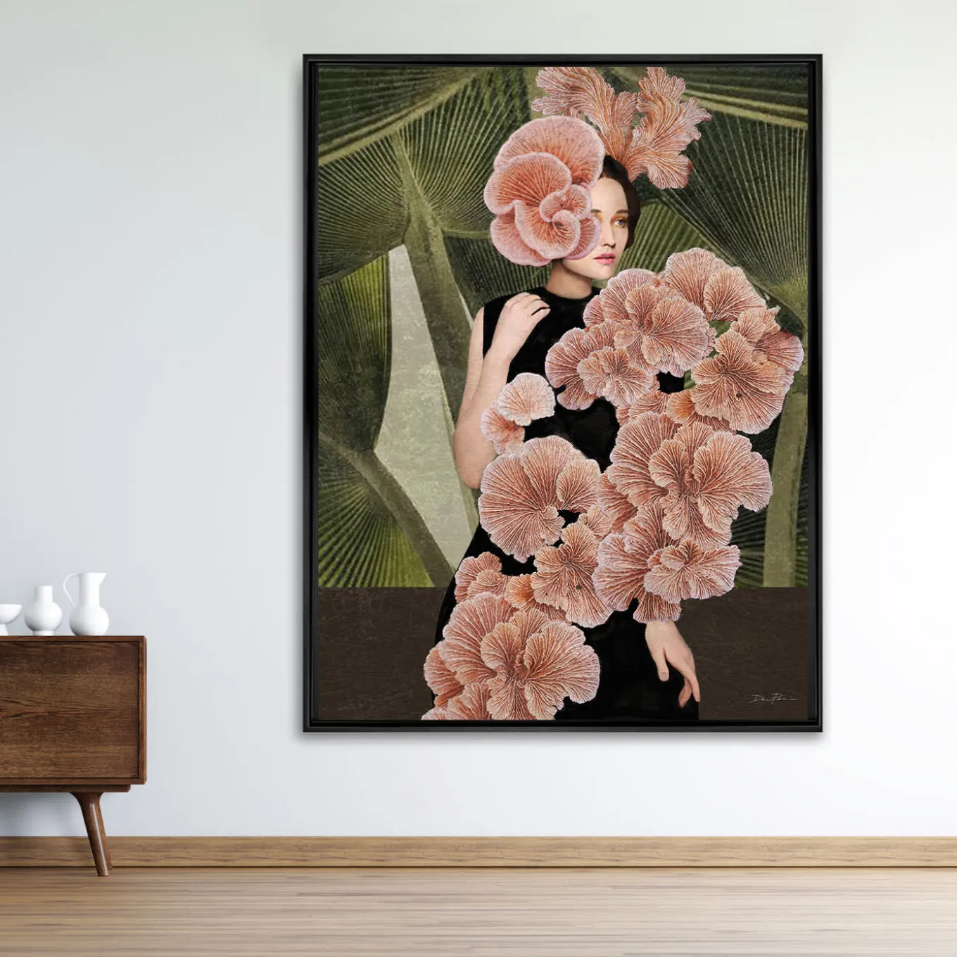 Lady Blossom Collection Mushroom Print