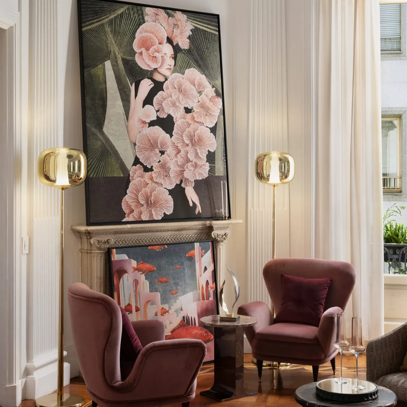 Lady Blossom Collection Mushroom Print