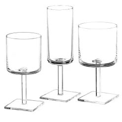 Laetitia Set of 2 Wine Goblets by Michele De Lucchi with Alberto Nason