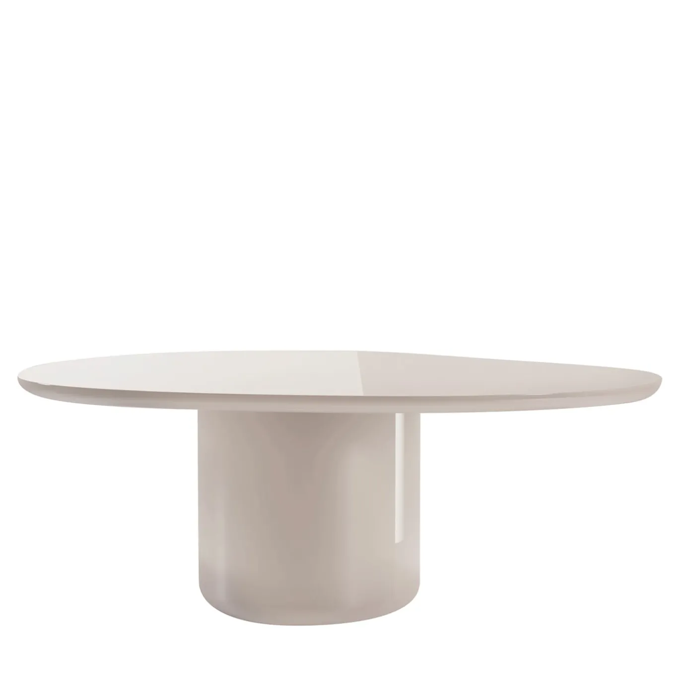 Laghi I Glossy Tortora Wood Dining Table