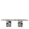 L'Alberto Matte Breccia Capraia Marble Dining Table